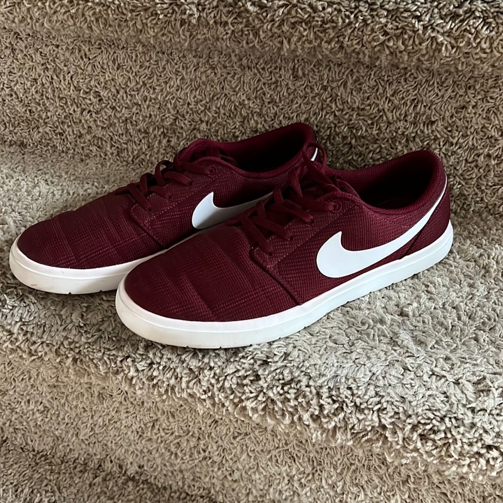 Nike SB Portmore II Ultralight Red/White Sneakers Skate Shoes size 9.5